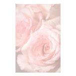Pink Roses Personalized Stationery