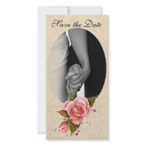 Pink Roses Photo Card Template