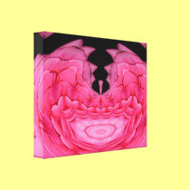 Pink Roses "Polar" Effect Wrapped Canvas Print canvas prints