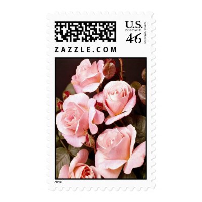 Pink Roses Postage