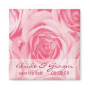 Pink Roses Save the Date Fridge Magnet by BestCards Pink Roses Save the Date Fridge Magnet