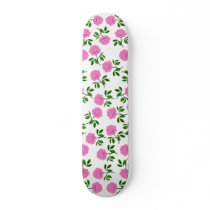 Pink Roses Skateboard by twopurringcats Pink Roses Skateboard