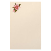 Pink Roses Stationery Design