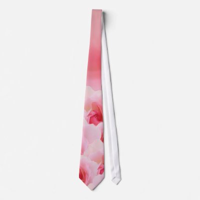 Pink Roses Tie by Hafapea