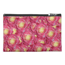Pink roses travel accessories bags