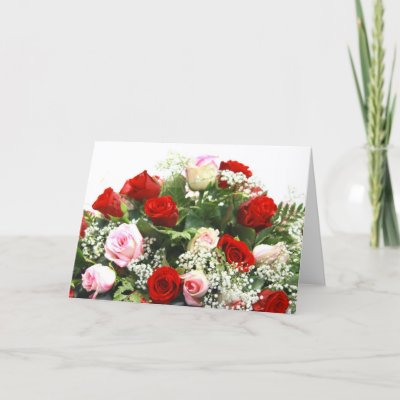beautiful floral arrangement with pink roses red roses maiden hair fern 