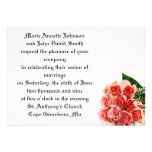 Pink Roses Wedding Invitation