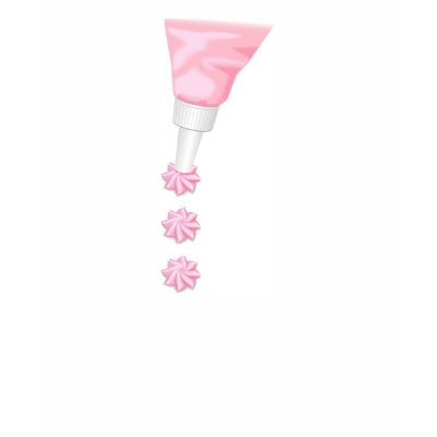 Pink Rosettes Frosting T-shirt by White_Wedding