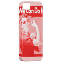 Pink Rosie the Riveter "We Can Do It!" Poster casemate cases