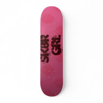 Pink-rtln-, sk8r grl skate board deck