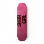 Pink-rtln-, sk8r grl skate board deck