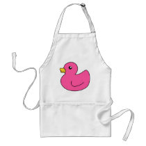Pink Rubber Duck Apron