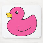Pink Rubber Duck Mouse Pads