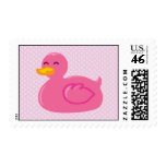 Pink Rubber Ducky Postage Stamps
