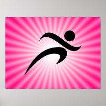 Pink Running Poster
