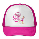 Pink Rythmic Gymnastics Ribbon Hats