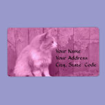 Pink Sahara (Cat) Address labels