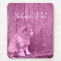 Pink Sahara (cat) *customizable* mouse pad mousepads