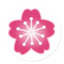 Pink Sakura Wedding Stickers