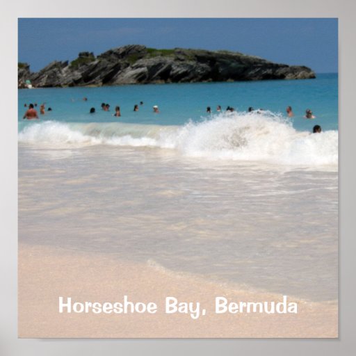 Pink Sand Beach 1, Horseshoe Bay, Bermuda Poster Zazzle