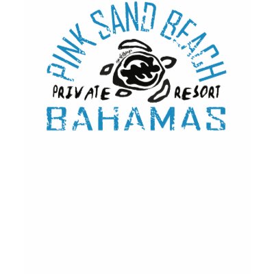 Pink Sand Beach Bahamas T-shirt by lennyari