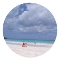 Pink Sands Round Sticker