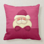 Pink Santa Reversible Christmas Pillow