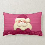 Pink Santa Reversible Christmas Pillow