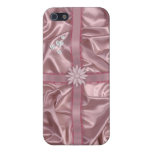 Pink Satin and Hearts iPhone 5 Case
