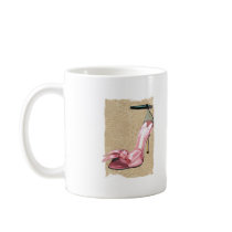 Pink Satin Ankle Straps on Safari mugs by ElainePlesser Pink Satin Ankle Straps on Safari mugs