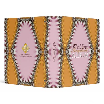 Pink Satin Lace Wedding Scrapbook Album Binder By Paperstation