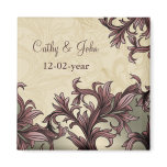 pink Save the date magnet