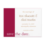 pink save the date modern