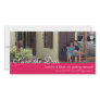 Pink Save the Date Photocard Photo Cards