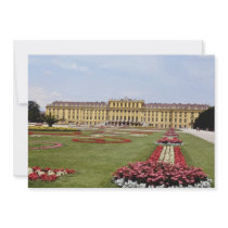 Pink Schonbrunn Castle, Vienna, Austria flowers Personalized Invitations
