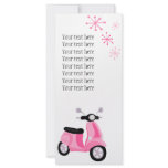 Pink Scooter rack cards