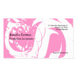 Pink Scratch Mark Business Card