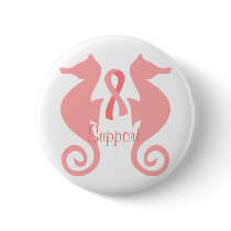 Pink Sea Horses buttons