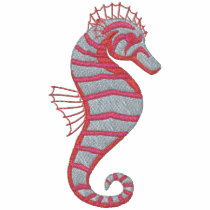 Pink Seahorse Emrboidered Tees embroidered shirts by naturetees Pink Seahorse Emrboidered Tees embroidered shirts