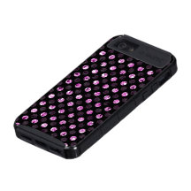 Pink Sequin Effect Dots Dark Phone Cases Case For iPhone 5