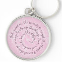 Pink Serenity Prayer Keychain - Customized by KrispysKingdom Pink Serenity Prayer Keychain - Customized