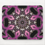 Pink Serpent Fractal Mandala Mousepad