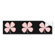 Pink Shamrock Abigail Bumper Sticker