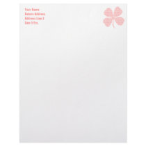 Pink Shamrock Abigail Custom Letterhead