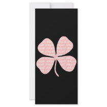 Pink Shamrock Abigail Full Color Rack Card