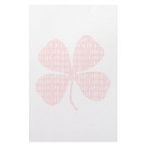 Pink Shamrock Abigail Stationery Design