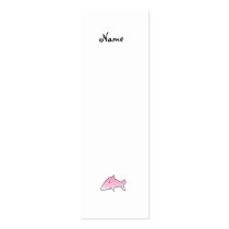 Pink shark business cards