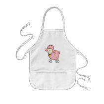 Pink Sheep Baby Apron