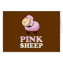 Pink Sheep of the Family Card