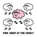Pink Sheep Of The Family t-shirts by Totallyqueer Pink Sheep Of The Family t-shirts